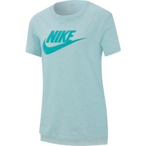 Nike NSW TEE DPTL BASIC FUTURU Dívčí tričko, tyrkysová, velikost XL