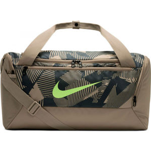 Nike BRSLA S DUFF 9.0 AOP SP20 Sportovní dámská taška, Béžová,Černá,Reflexní neon, velikost