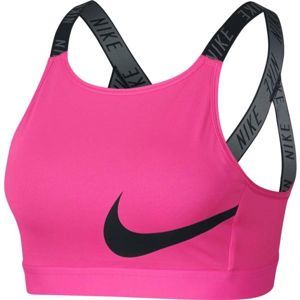 Nike CLASSIC LOGO BRA 2 růžová M - Dámská sportovní podprsenka