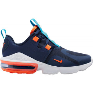 Nike AIR MAX INFINITY tmavě modrá 4.5Y - Dětská volnočasová obuv