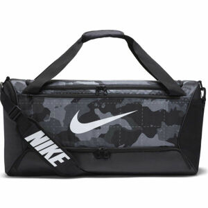 Nike BRASILIA DUFFEL CAMO M Sportovní taška, khaki, veľkosť UNI