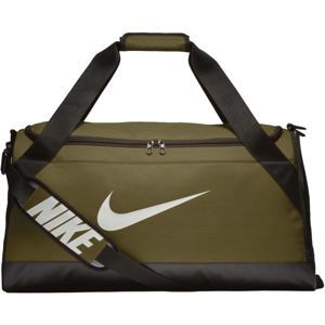Nike BRASILIA MEDIUM DUFFEL tmavě zelená M - Sportovní taška