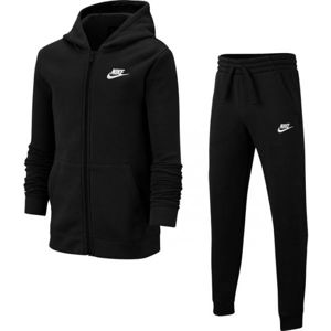 Nike NSW TRK SUIT CORE BF B Chlapecká tepláková souprava, černá, velikost XL