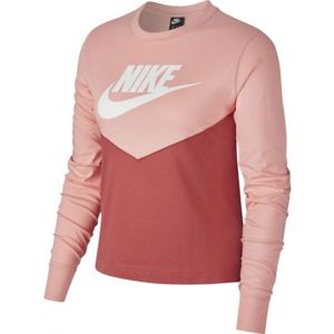 Nike NSW HRTG TOP LS W oranžová L - Dámské triko s dlouhým rukávem