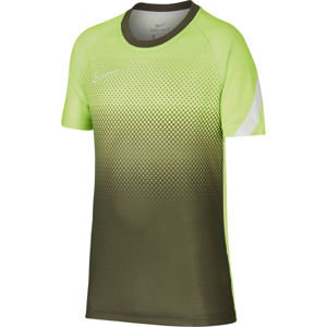Nike DRY ACD TOP SS GX FP Chlapecké fotbalové tričko, khaki, velikost S