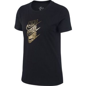 Nike NSW TEE STMT SHINE W černá M - Dámské tričko