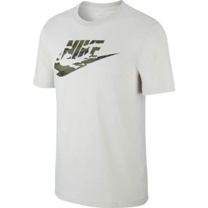 Nike NSW TEE CAMO 2 M šedá L - Pánské tričko