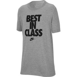 Nike NSW TEE BEST IN CLASS šedá L - Chlapecké tričko