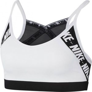 Nike INDY LOGO BRA Dámská sportovní podprsenka, bílá, velikost S