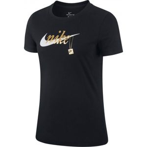Nike NSW TEE SPORT CHARM černá M - Dámské tričko