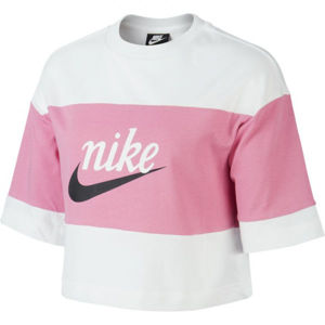 Nike NSW VRSTY TOP SS W růžová L - Dámské tričko