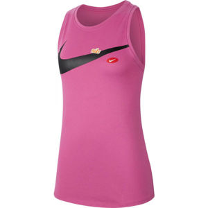 Nike DRY TOM TANK DFC JDIY W růžová L - Dámské tréninkové tílko
