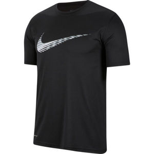 Nike DRY LEG TEE SNSL COM SWSH M černá XL - Pánské tréninkové tričko