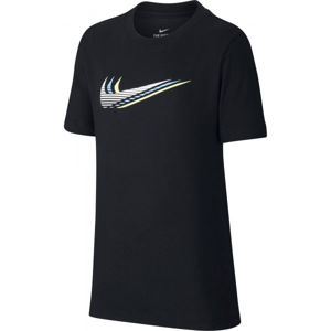 Nike NSW TEE TRIPLE SWOOSH U černá XL - Dětské tričko