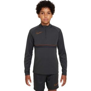 Nike DRI-FIT ACADEMY B Chlapecké fotbalové tričko, tmavě šedá, velikost M