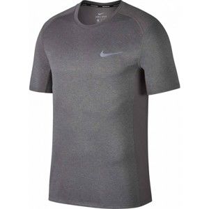 Nike DRY MILER TOP SS šedá XXL - Pánské běžecké tričko