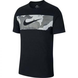 Nike DRY TEE CAMO BLOCK černá XL - Pánské tričko