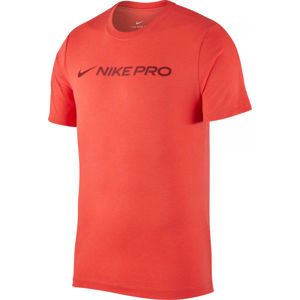 Nike DRY TEE NIKE PRO M červená 2XL - Pánské tréninkové tričko