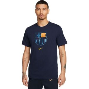 Nike FCB M NK CREST TEE Pánské tričko, tmavě modrá, velikost M