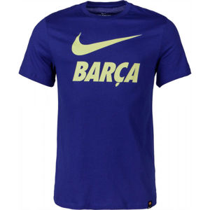 Nike FC BARCELONA TEE SNR Pánské fotbalové tričko, modrá, velikost L