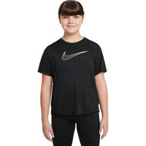 Nike DF ONE SS TOP GX G Dívčí tričko, černá, velikost XL