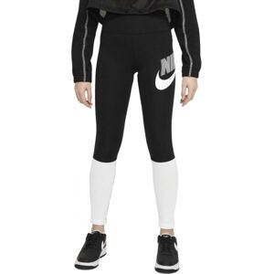 Nike SPORTSWEAR Dívčí legíny, černá, velikost L