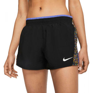 Nike ICNCLSH SHORT 10K W Dámské šortky, Černá,Bílá,Mix, velikost