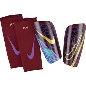 Nike MERCURIAL LITE Pánské fotbalové chrániče, vínová, velikost S
