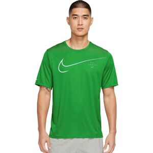 Nike M NK DF UV RUN DVN MILER GX SS Pánské běžecké tričko, zelená, velikost XL