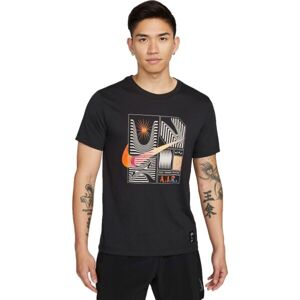 Nike NK TEE DB YOGA Pánské tričko, černá, velikost S