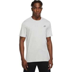 Nike NSW CLUB TEE SUST Pánské tričko, šedá, velikost M
