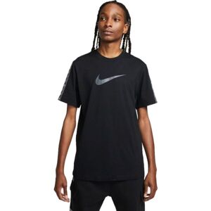 Nike NSW REPEAT SS TEE Pánské tričko, černá, velikost S