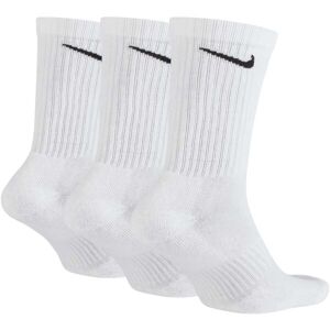 Nike EVERYDAY CUSH CREW 3PR U Ponožky, bílá, velikost M