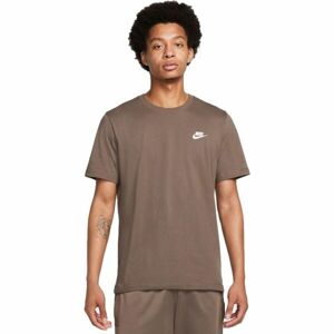 Nike SPORTSWEAR CLUB Pánské tričko, hnědá, veľkosť M