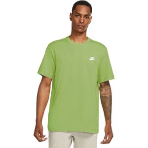 Nike SPORTSWEAR CLUB Pánské tričko, světle zelená, velikost XXXL