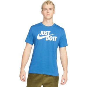 Nike NSW TEE JUST DO IT SWOOSH Pánské tričko, modrá, velikost S