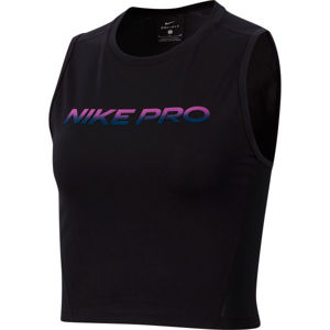 Nike NP CROP TANK VNR EXCL W černá XS - Dámský sportovní top