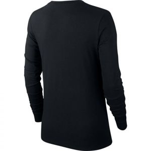 Nike NSW TEE ESSNTL LS ICON FTRA Dámské triko, Černá,Bílá, velikost