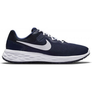 Nike REVOLUTION 6 Pánská běžecká obuv, Tmavě modrá,Bílá, velikost 9