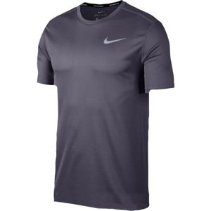 Nike RUN TOP SS tmavě šedá M - Pánské běžecké triko