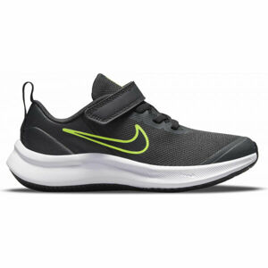 Nike STAR RUNNER 3 GS Dětská sportovní obuv, Černá,Zelená,Bílá, velikost 5.5Y