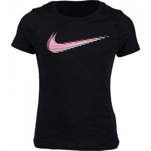 Nike TEE LENTIC SWOOSH G černá S - Dívčí triko