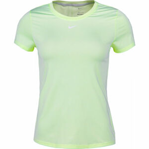 Nike ONE DF SS SLIM TOP W Dámské tréninkové tričko, světle zelená, velikost XL