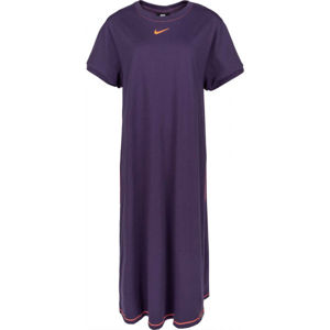 Nike SPORTSWEAR ICON CLASH Dámské šaty plus size, fialová, velikost