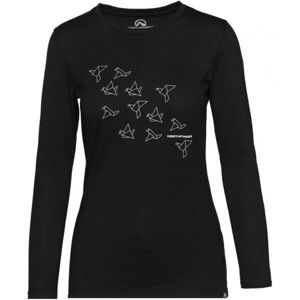 Northfinder SEWIRA Dámské bavlněné tričko s potiskem, černá, veľkosť L