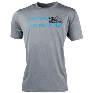 Northfinder SPEERO šedá XL - Pánské tričko