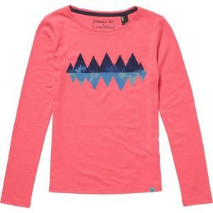 O'Neill LG NIGHT VIEW L/SLV T-SHIRT růžová 164 - Dívčí tričko