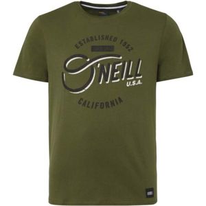 O'Neill LM MALAPAI CALI T-SHIRT tmavě zelená XXL - Pánské tričko