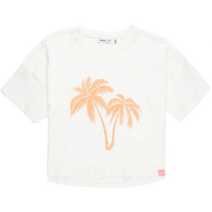 O'Neill LG PALM T-SHIRT bílá 104 - Dívčí tričko