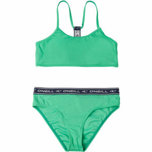 O'Neill PG SPORTCLUB ACTIVE BIKINI Dívčí dvoudílné plavky, Zelená,Černá,Šedá, velikost 176